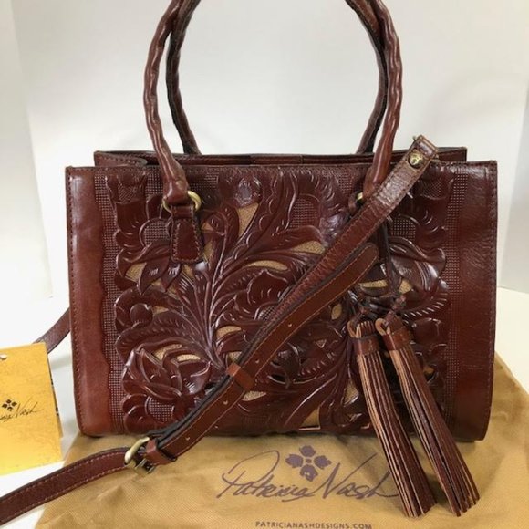 Patricia Nash Handbags - New Patricia Nash Primrose British Tooled Leather Handbag